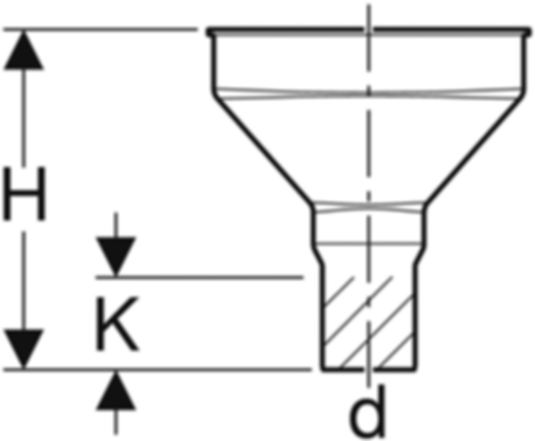 Trichter oval, ohne Rand, mit Ventilsieb d 50mm 352.379.16.1 - Geberit-Sifon + Apparateanschlüsse