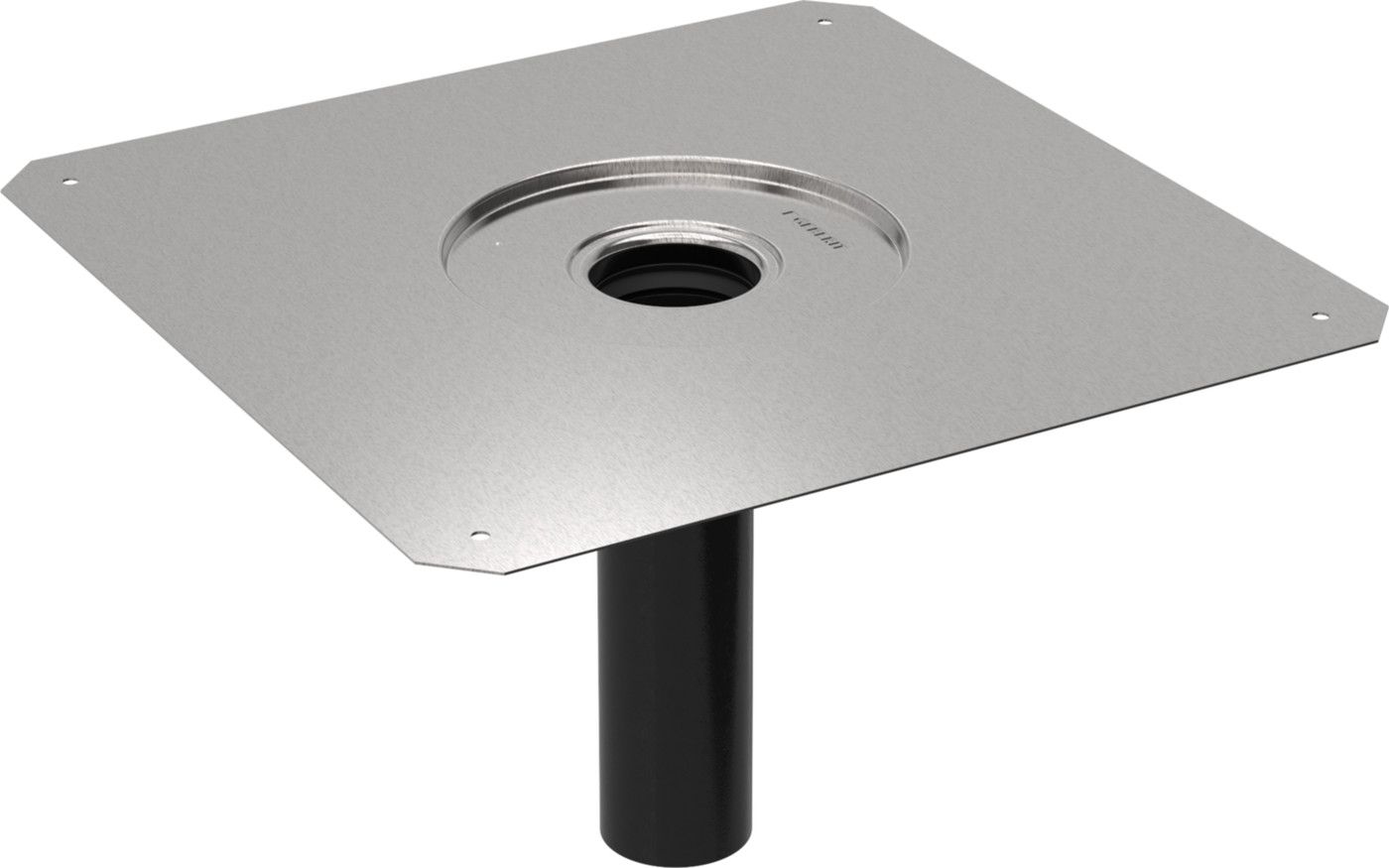 Pluvia Dampfsperranschluss 56mm CrNi-Stahl 1.4301 359.113.00.1 - Geberit-Dachentwässerung