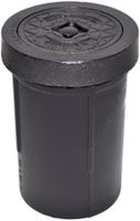 Novo rund, Wasser Typ Köniz  Modell 2000 Gr.2R ohne Kette     Deckel Ø 158 mm  verlängert - Camponovo Strassenkappe, verstellbar