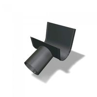 PREFA Schrägstutzen 120 mm P.10 Dunkelgrau - PREFA Dachentwässerungssysteme
