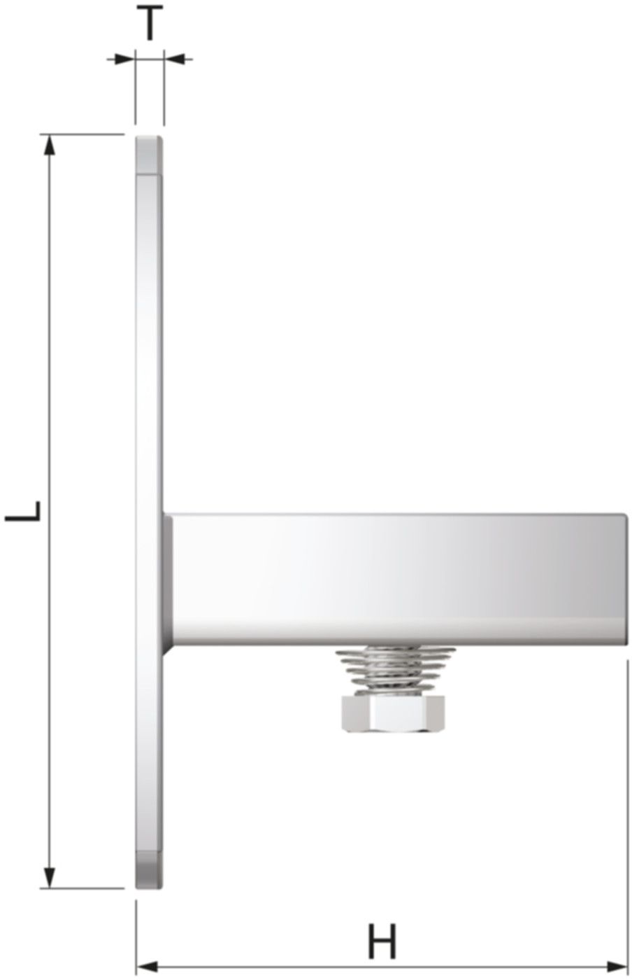 Schienensattel RZ-V90  71806 für Schiene R0-R8 - Flamco-Rohrschellen