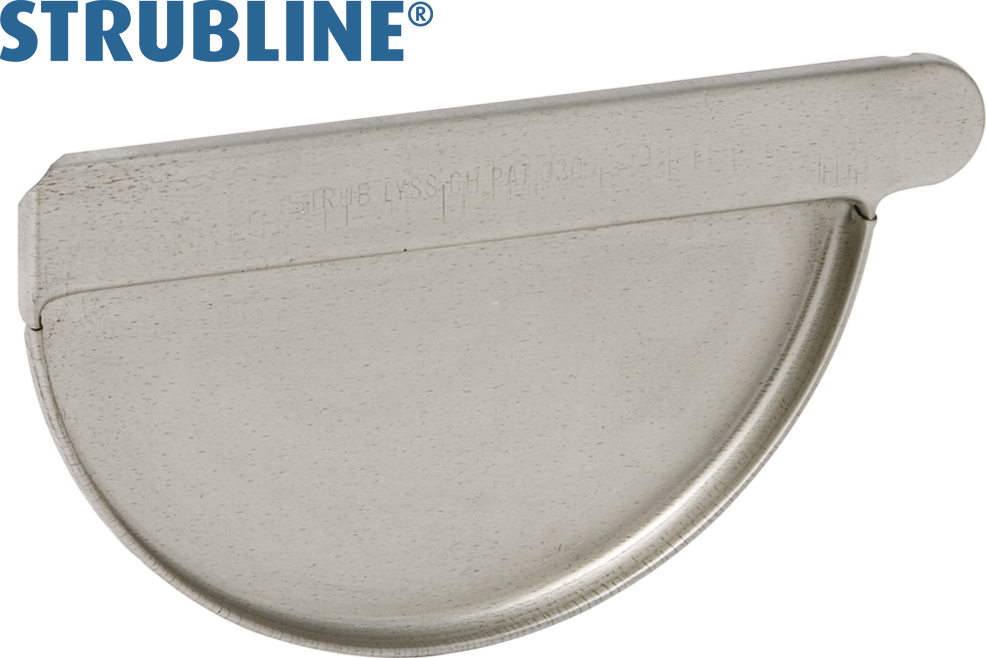 Anklemmboden links 330 mm 127 "Strubline" - Uginox Spenglereihalbfabrikate