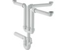 Spültischsifongarnitur PP 3-teilig d 56mm - 1 1/2" 152.808.06.1 - Geberit-Sifon + Apparateanschlüsse