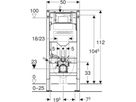 Wand-WC-Element Sigma 111.919.00.6 Typ 112 Elektro-und Kommunikationsanschl. - Geberit-Duofix