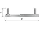 Montageplatte BME 8x50/90 39420 - Flamco-Rohrschellen