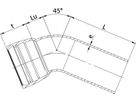 STM-Bogen 1M Novo-Sit MK 45° DN 80 - WILD Steckmuffenformstücke