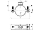 Universalrohrsch. o/Gummi 4" 109-116mm ohne Muffe, M8/M10/1/2" 50.113 - Schänis-Rohrschellen