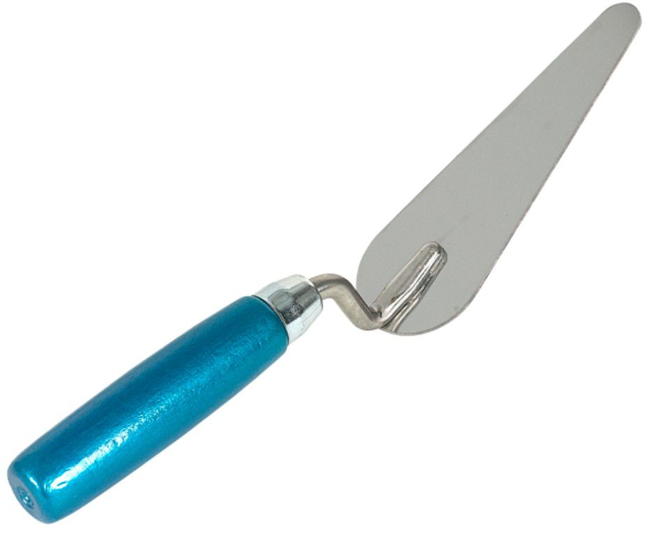 FORUM Katzenzunge INOX L=140mm , blaues Holzheft - Gartenbauwerkzeuge