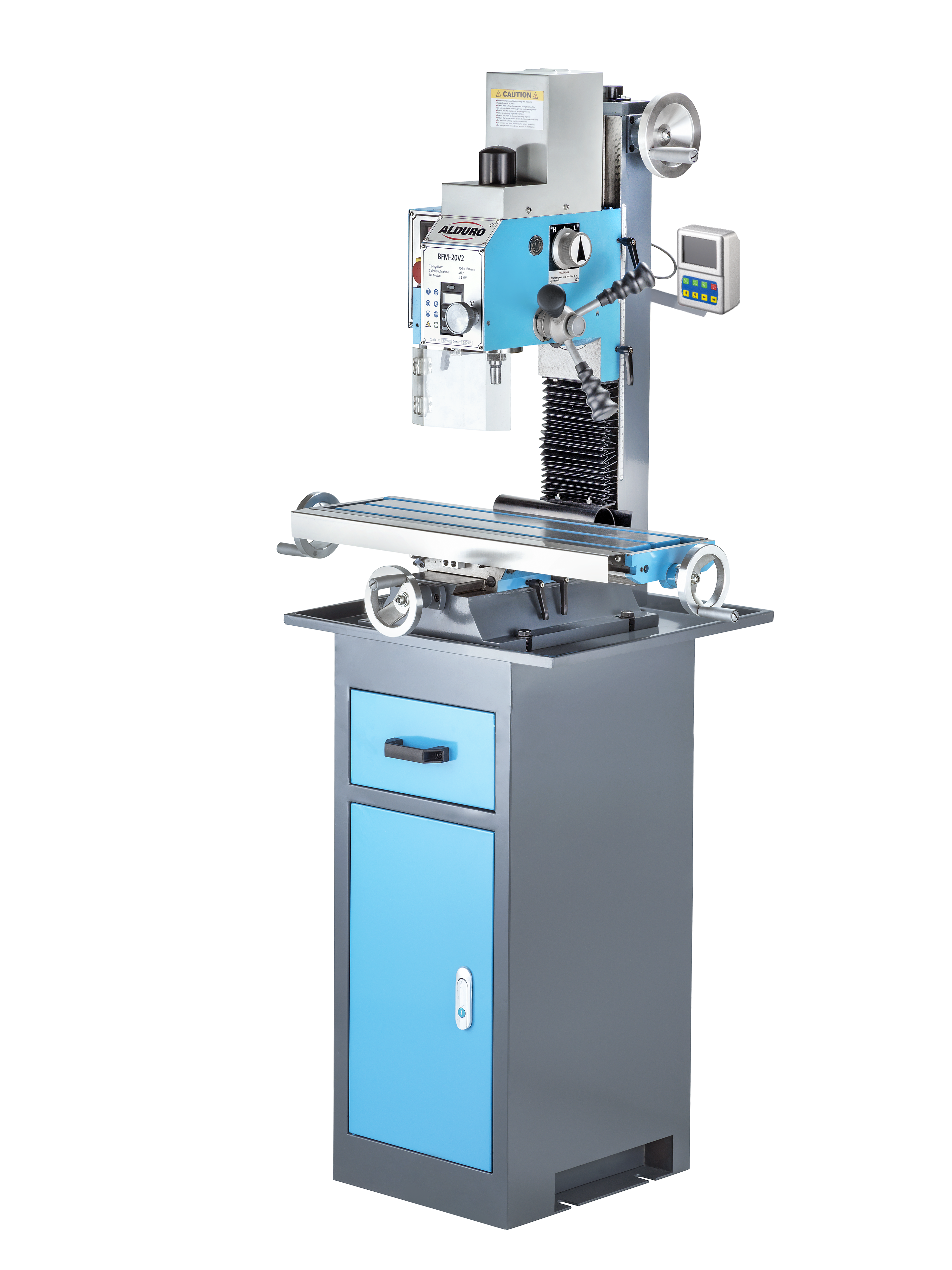 ALDURO Bohr- / Fräsmaschine BFM-20V2 230 V , 1.1 kW , MK2 , 2711101000 - Bohren