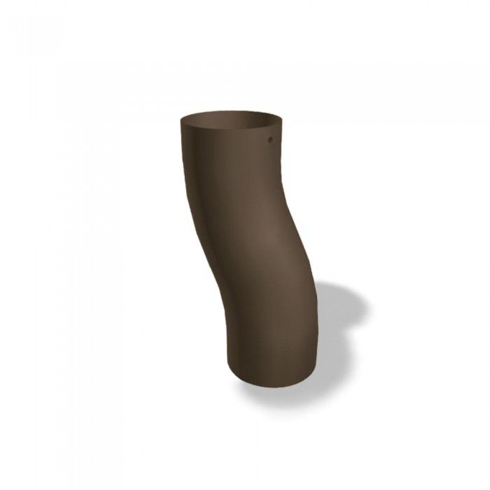 Sockelknie Ausladung: 60 mm Ø100 P.10 braun 202641 - PREFA Dachentwässerungssysteme
