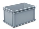Rako-Behälter, mit Muschelgriff, grau 600x400x323 mm 60 Lt - Utz Behälter