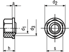 Dichtmuttern Seal-Lock® St 8 phos BN1226 M6 - Bossard Schrauben