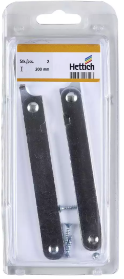 Hettich Klapphalter verzinkt, 150 x 15mm, für Bänke und Tische, à 2 St - Diverse Möbelbeschläge und Zubehör