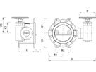 Absperrklappe PN 16 9970 DN 400 - Hawle Absperrklappen