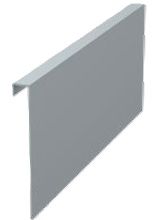 Aluminium Einhängeblech Compact 125 x 6000 mm , farblox eloxiert - INOXTECH-Handlauf-/Geländer-System