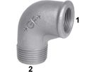 Winkel red. IG 92 V 1/2"- 3/4" 770 092 225 - GF verz. Tempergussfittings