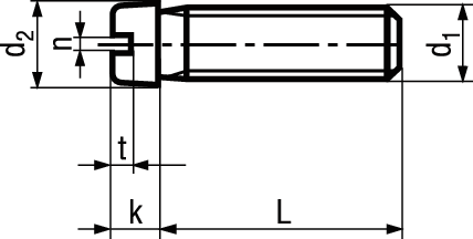 Zyl-Schr kl Kopf und Schlitz St vzb BN404 M2x2 - Bossard Schrauben