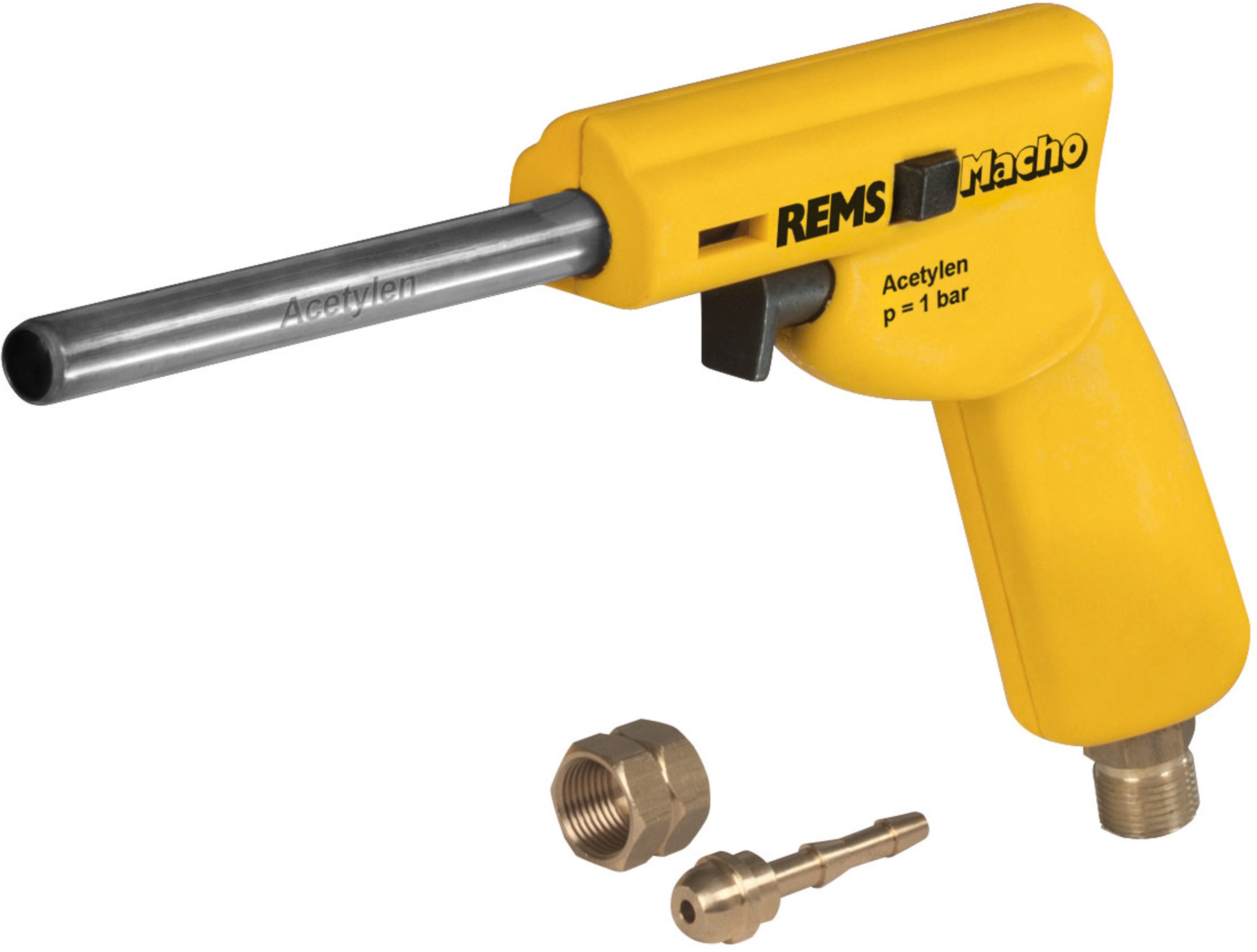 REMS Turbo-Gaslötbrenner Acetylen, Macho 161010, Ø <64mm, 2500°C - Sanitärwerkzeuge