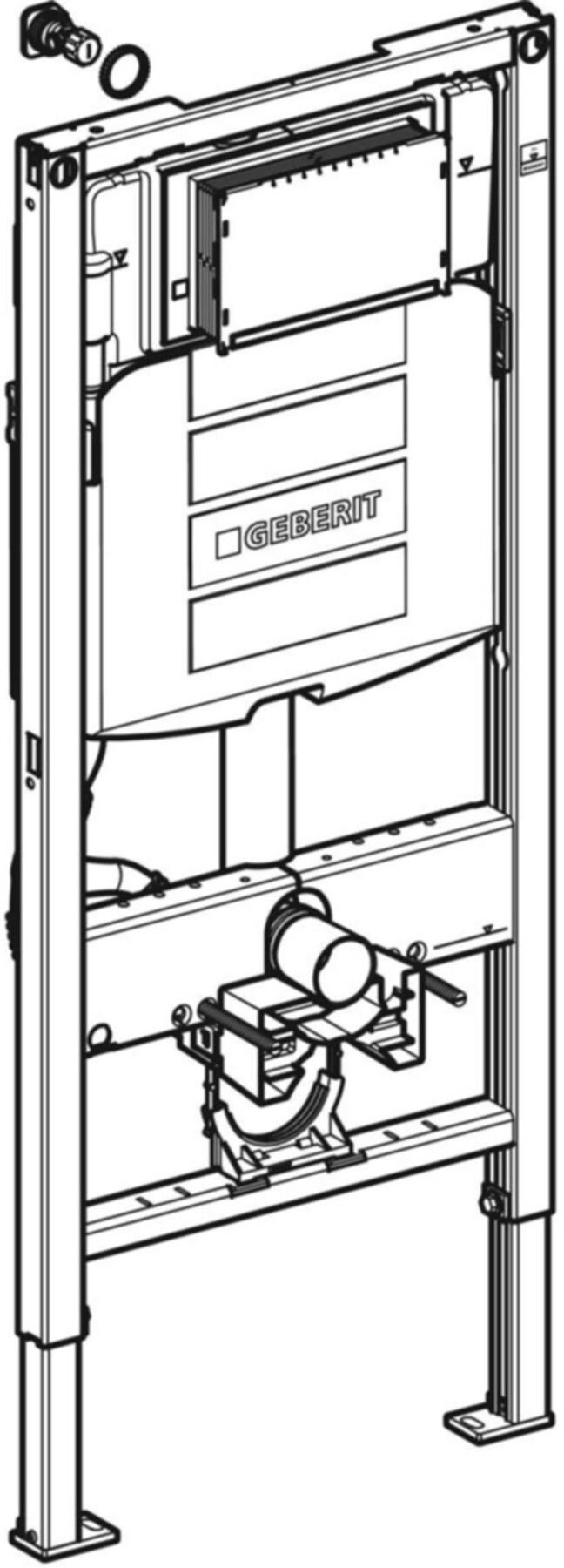 Wand-WC-Element Sigma 111.919.00.6 Typ 112 Elektro-und Kommunikationsanschl. - Geberit-Duofix
