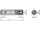 Distanzhalter 6-kt beids I-Gew vzb BN3319 M6x14 - Bossard Schrauben