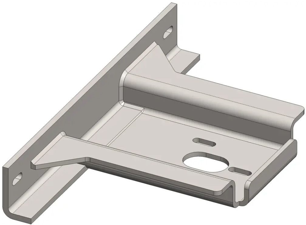 Multi-Befestigungskonsole , Halter Typ 1 inkl. U-Scheibe + Muttern , B:560 mm , Ausladung:2 - INOXTECH-Handlauf-/Geländer-System