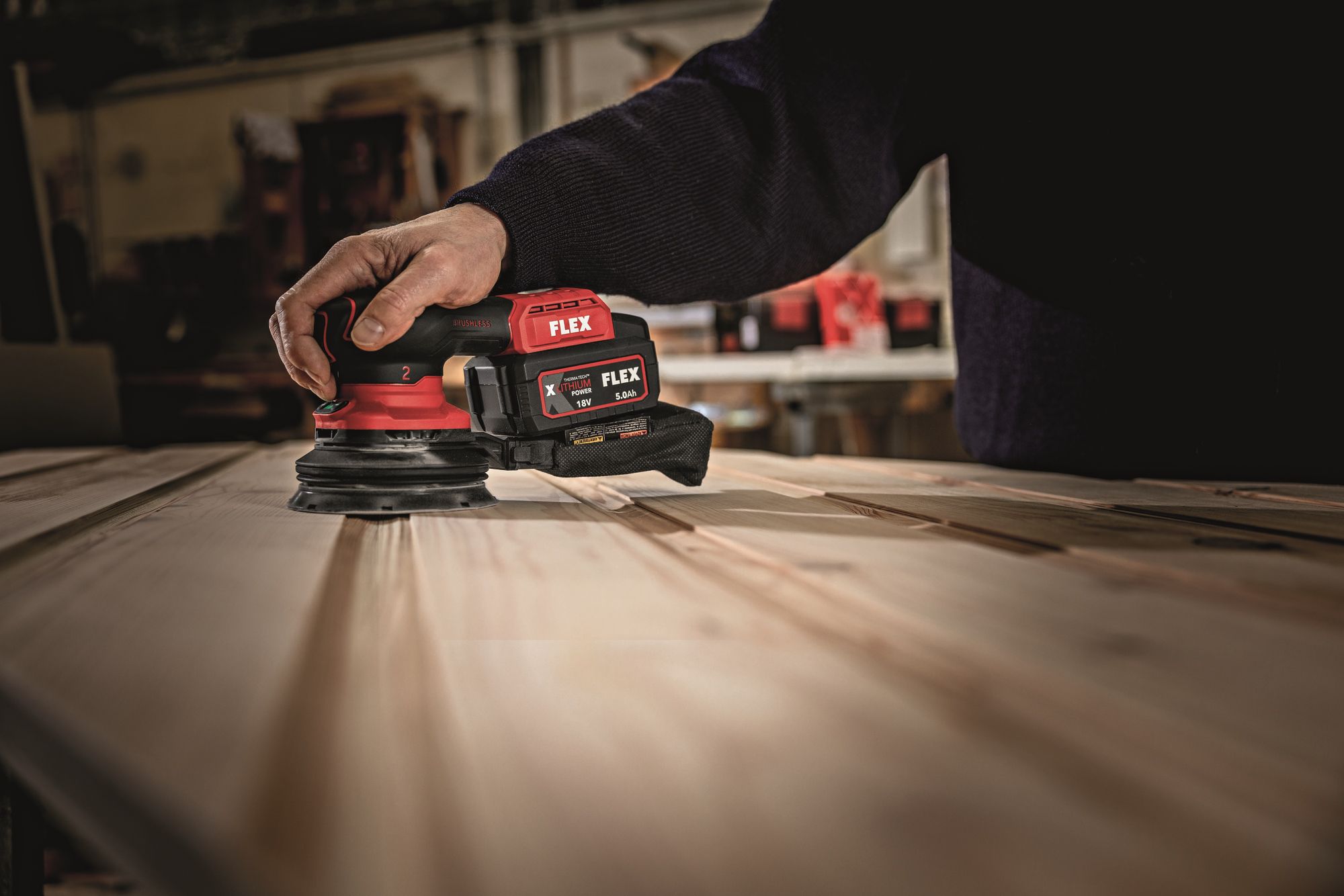 FLEX Excenterschleifer ORE 2-125 EC C 18V , 125mm , 2.0 mm , Solo ohne Akku und Ladegerä - Diverse Anbieter