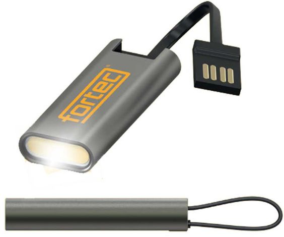FORTEC Flash micro R, LED-Akku-Arbeitsleuchte 7.5-75 Lumen, IP20, Leuchtdauer 15 min-2.5 Std. - Lampen, Leuchten
