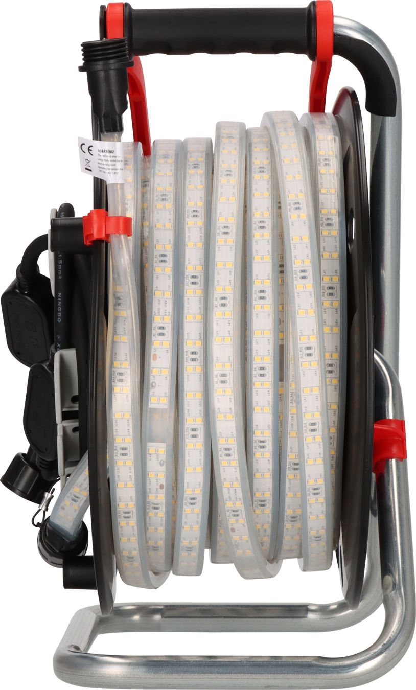 BRENNENSTUHL LED-Lichtschlauch BS2540 SI S 25m, 1-seitig, 4000K, auf Trommel - Lampen, Leuchten