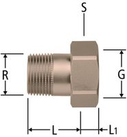 Verschraubung AG 11/4"- 11/2" 92001.27 - Nussbaum Armaturen
