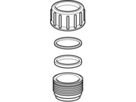 Stutzen mit Verschraubung komplett d 40mm 360.740.16.1 - Geberit-PE-Formstücke