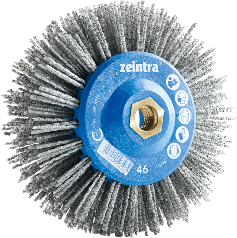 ZEINTRA Zirkularbürste mit Schleifkorn Ø 140 x 30 x 1.6mm, M14 - Feilen, Bürsten