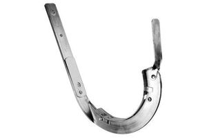 Rinnenhaken m/Einlage 25/4 250 mm 113 hochkant abgedreht - Cr-Ni Spenglereihalbfabrikate