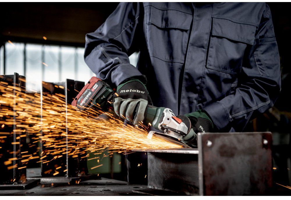 Akku-Winkelschleifer WVB 18 LT BL 11-125 Q 18V, Ø 125mm, solo in metaBOX - Metabo Elektrowerkzeuge