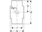 Rohrhalter für Fixpunkt 461.099.00.1 - Geberit-GIS