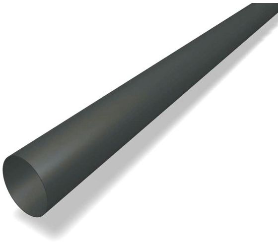 Ablaufrohr à 3m 80 mm P.10 dunkelgrau 220023 - PREFA Dachentwässerungssysteme