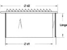 Wetterschutzgitter Alu 200 mm WG-A rund m/Fliegengitter - Ventilations-Einsätze