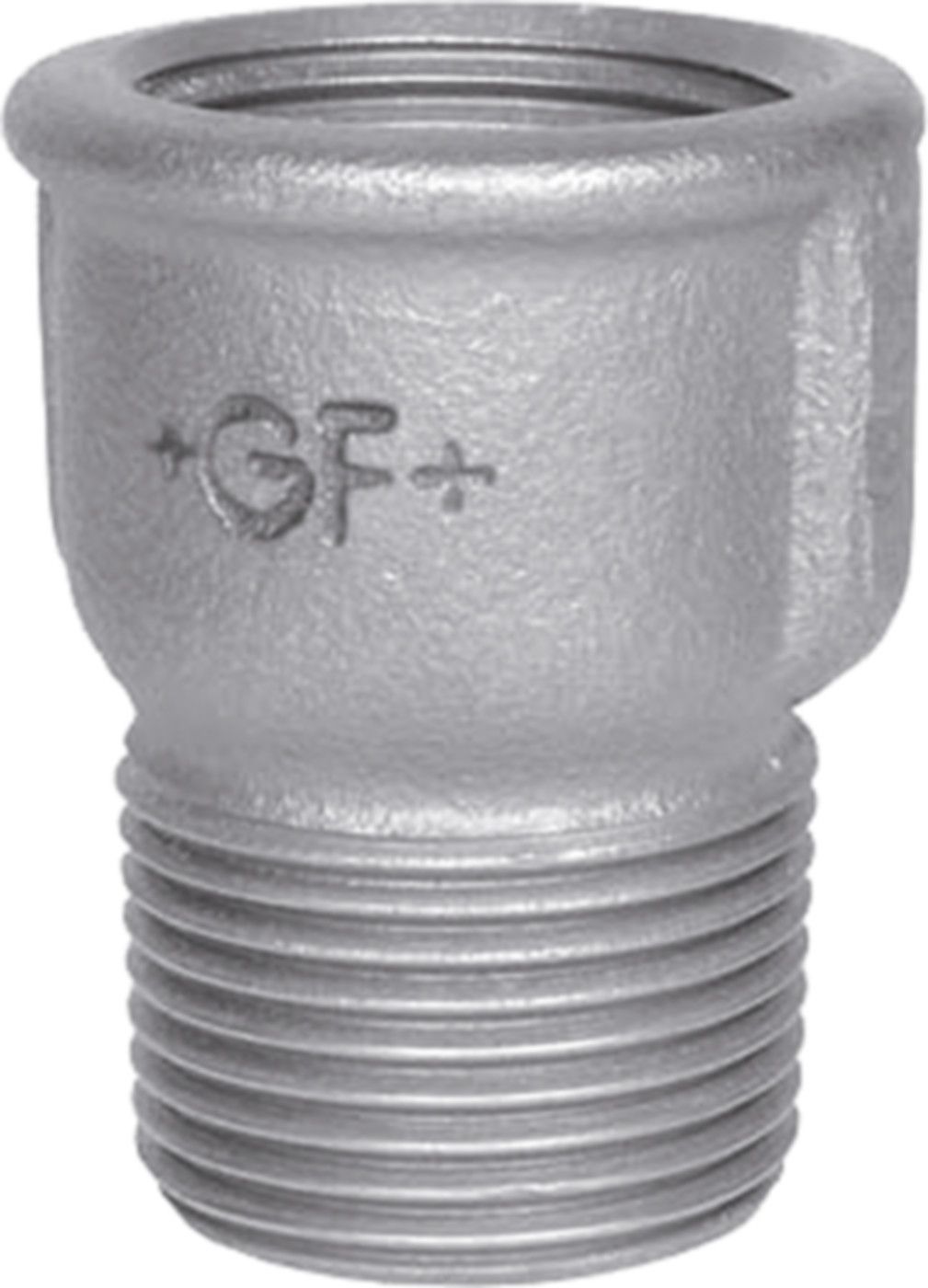 Verlängerung 529a S 3/4" x 48 mm 770 529 105 - GF schw. Tempergussfittings