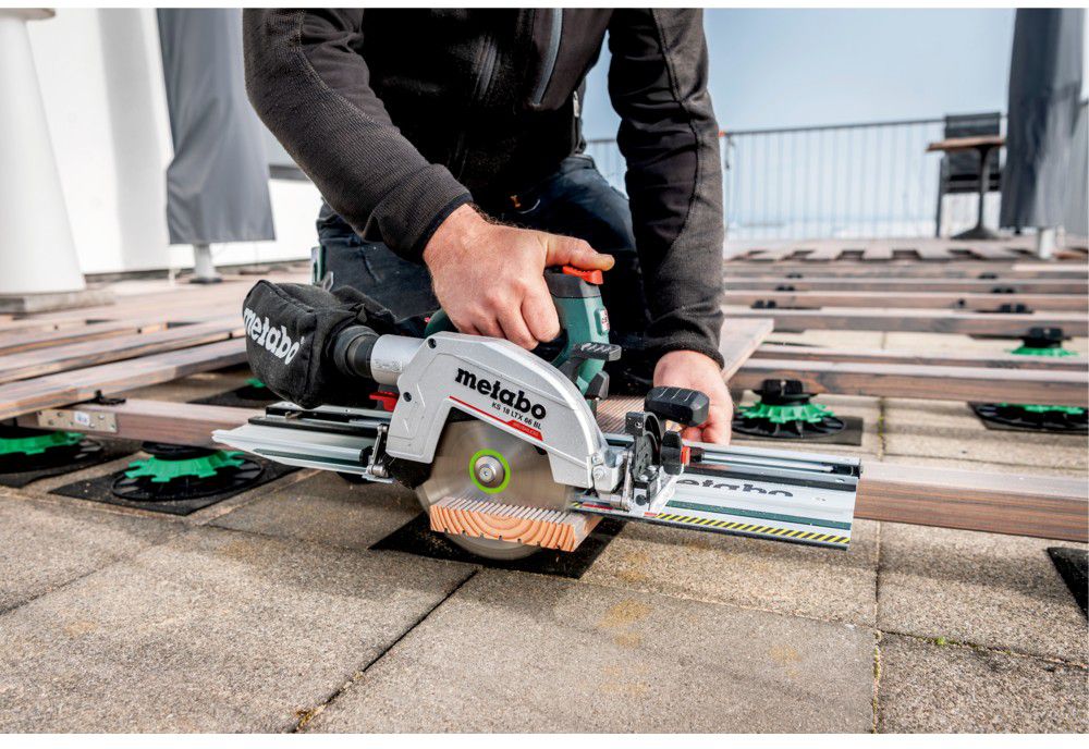 Akku-Handkreissäge KS 18 LTX 66 BL 18V, 2x 8.0 Ah , 66mm , Ø165x20mm in metaBOX - Metabo Elektrowerkzeuge