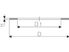 Flachdichtung zu Abpresszapfen 1/2" 748 400 001 - GF Hart PVC-U Formstücke
