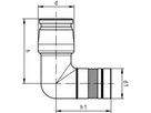 Winkelmodul 90° mit Rohrkontur iFit d 25/32 762 101 385 - GF I-Fit Formstücke + Werkzeuge