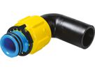 PE-Winkel-Anschweissende 90° GAS 6195 ZAK-Anschluss d 50mm - Hawle Steckfittinge