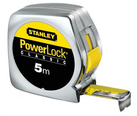 STANLEY Rollmeter, "Powerlock" L= 8m, B= 25mm, Kstf.-Gehäuse, 0-33-198 - Längenmessen