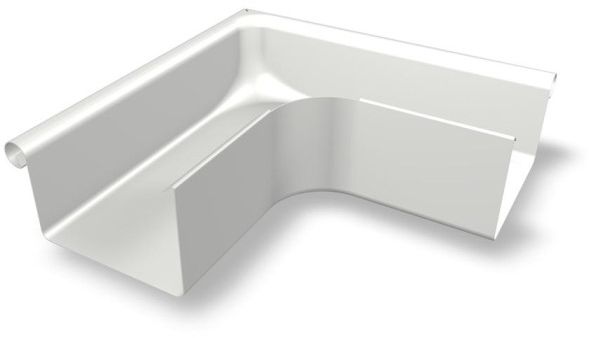 PREFA Kastenrinnenwinkel 90° innen 333 mm P.10 Prefaweiß - PREFA Dachentwässerungssysteme