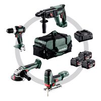 Combo-Set Bauhandwerk 4.3 SB18,W18,KH18,STA18,SC145 +3x 4.0Ah - Metabo Elektrowerkzeuge