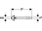 Schwerlastanker 461.037.26.1 - Geberit-Duofix