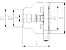 COOL-FIT Vorschweissbund DN 80 90mm einseitig Stutzenfitting 738 710 013 - GF COOL-FIT 2.0