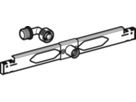 Quertraverse für Zulauf 1/2" mit Anschlussbogen 242.042.00.1 - Geberit-Duofix