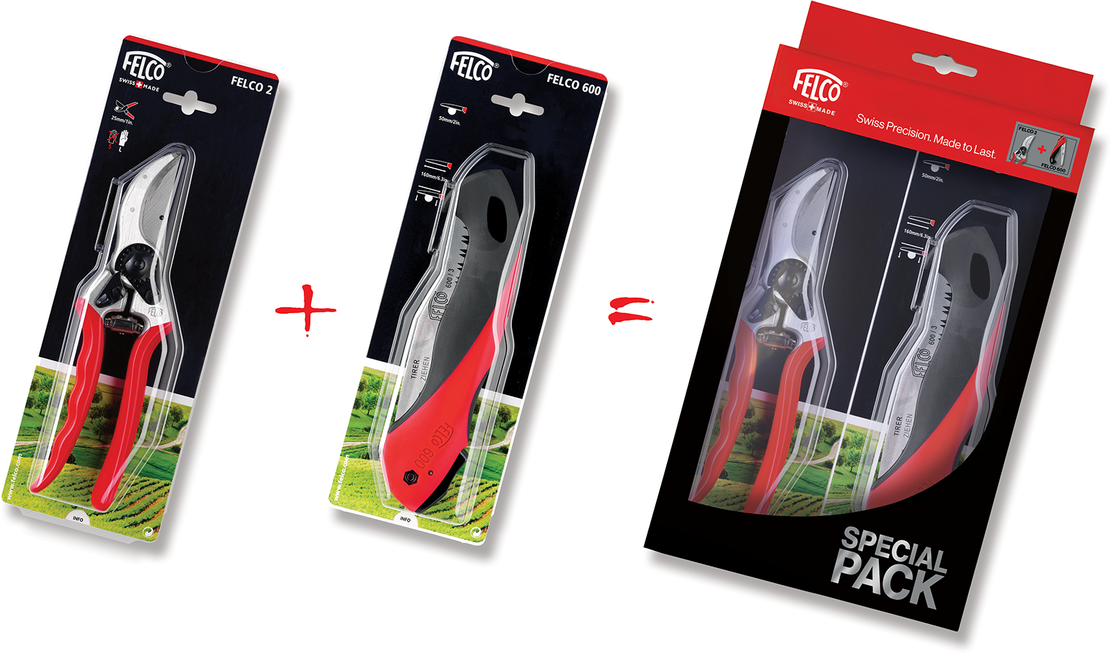 FELCO Promo Pack D24 Felco 2 und Säge Felco 600 - Gartenbauwerkzeuge