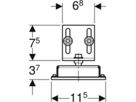 GIS Schallschutz Montagewinkel 461.118.00.1 - Geberit-GIS