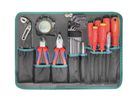 TECHNOCRAFT ABS-Werkzeugkoffer Pro Chrome 185 1/4"+1/2" , PB + Knipex , 185 tlg. - Werkzeugkoffer,Sortimentskoffer,Behälter